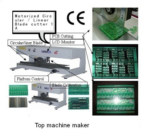Automatic PCB Depaneling Machine With Precision LCD Program Control Monitor