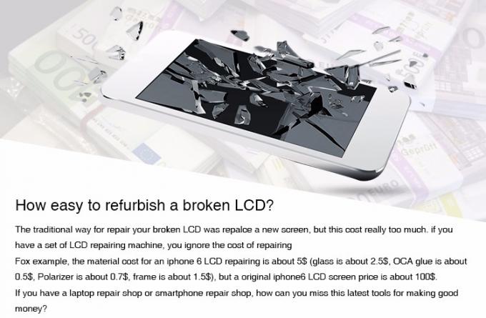 Laminating Samsung Iphone Ipad lcd flex cable repair machine 220V 110V Votage