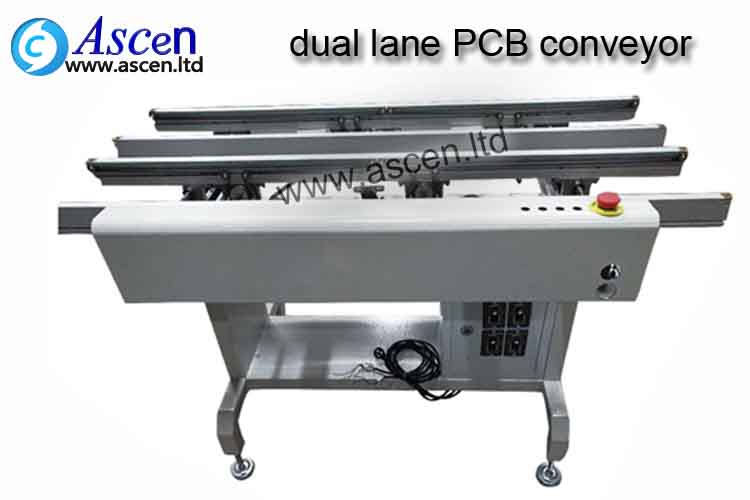 dual track PCB linking conveyor